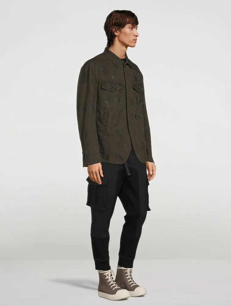 Drawstring Trench Jacket