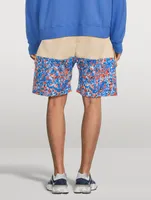 Canvas And Floral Shorts