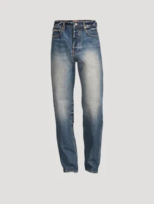 Asagao Cotton Straight-Leg Jeans