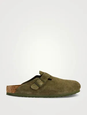 Boston Suede Leather Clogs