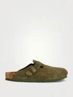 Boston Suede Leather Clogs