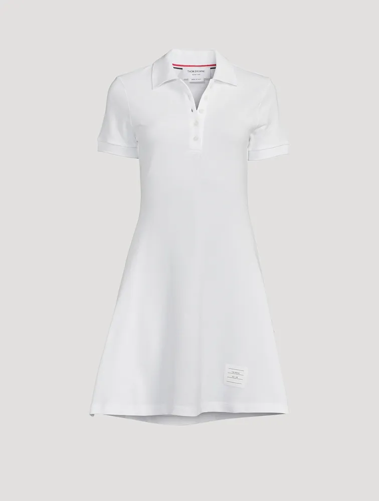 Flared Polo Mini Dress