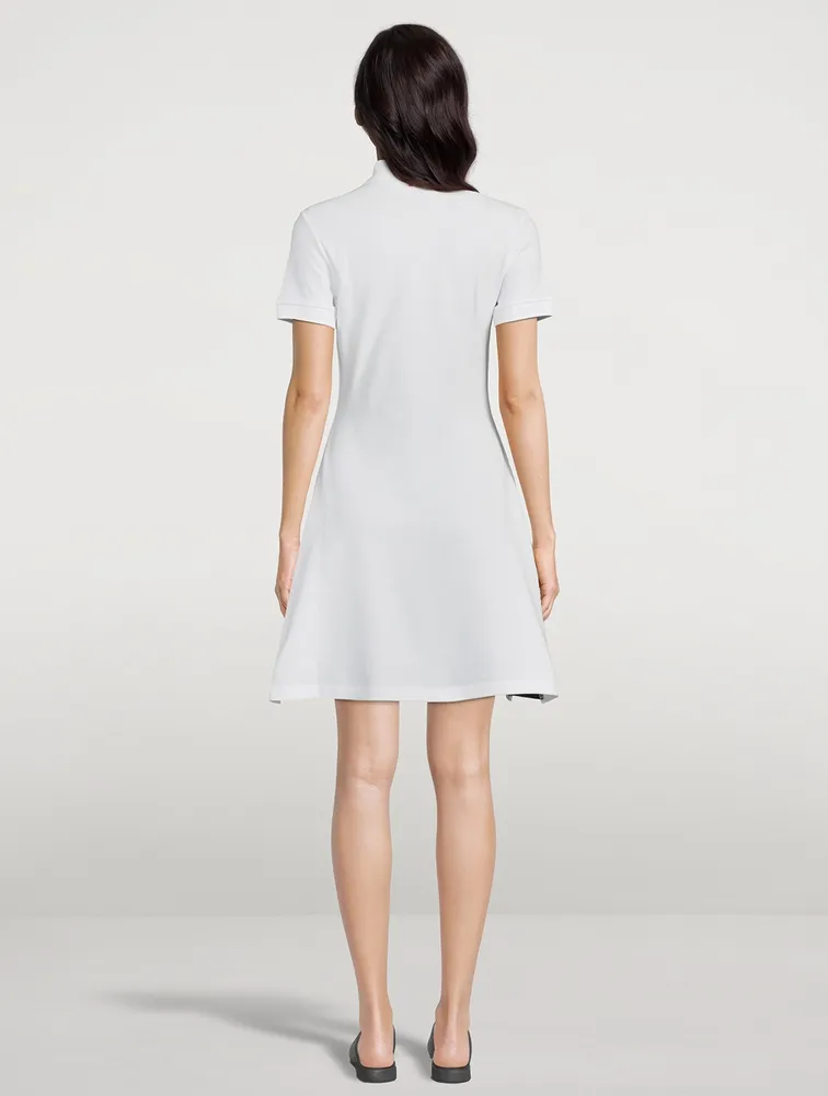 Flared Polo Mini Dress