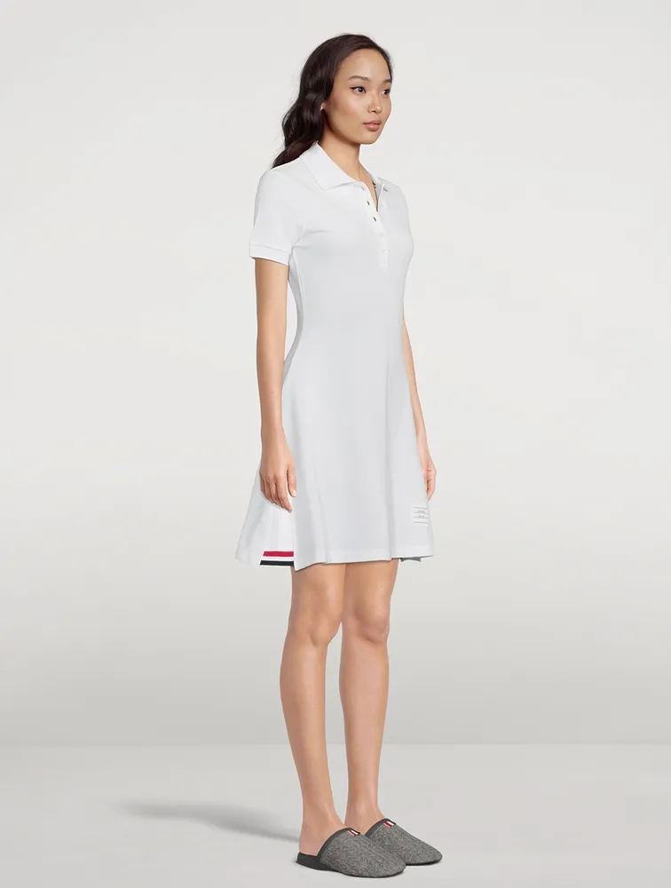 Flared Polo Mini Dress