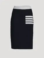 4-Bar A-Line Midi Skirt