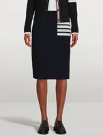 4-Bar A-Line Midi Skirt