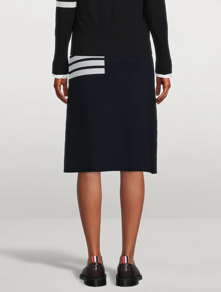4-Bar A-Line Midi Skirt