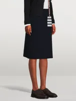 4-Bar A-Line Midi Skirt