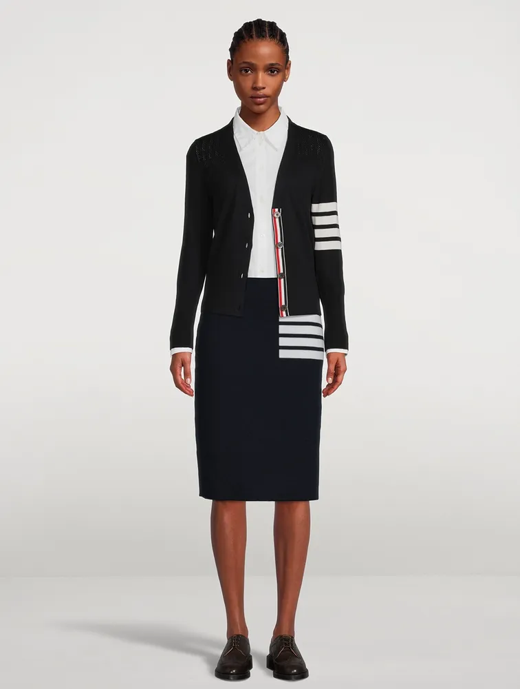 4-Bar A-Line Midi Skirt