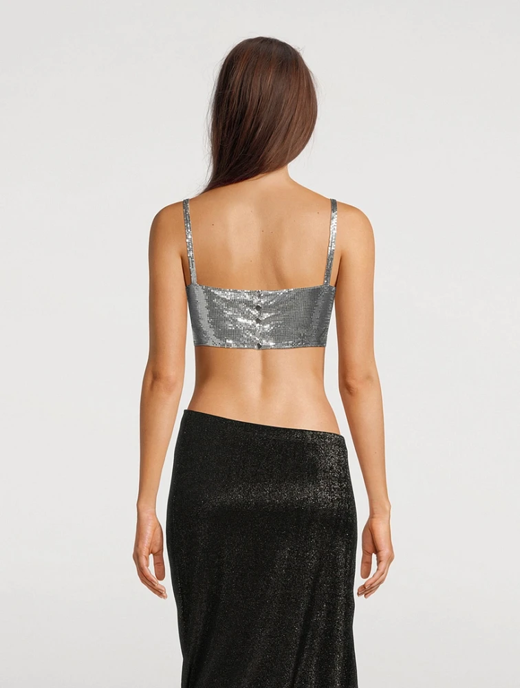 Metal Mesh Crop Top