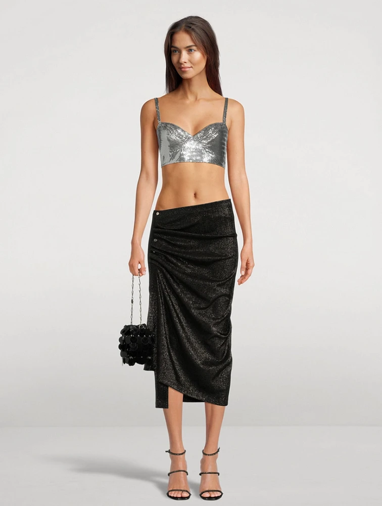 Metal Mesh Crop Top