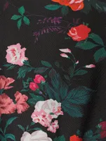 Draped Dress Floral Print