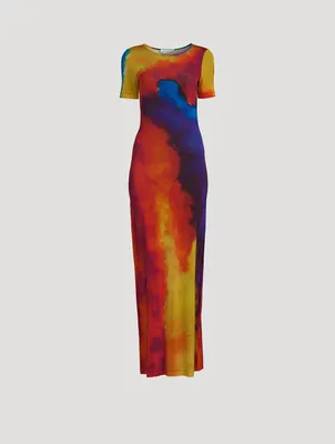 Maxi Dress Multicolour Print