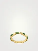 Link To Love 18K Gold Ring With Green Tourmaline