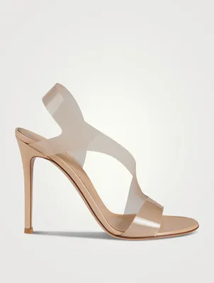 Metropolis PVC And Leather Slingback Sandals