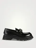 Leather Loafers With Chain