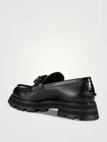 Leather Loafers With Chain