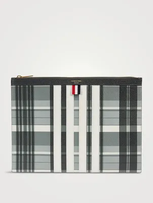 Leather Madras Four-Bar Document Holder