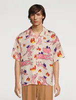 Silk Short-Sleeve Shirt