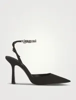 Delphine Embellished Ankle-Strap Pumps