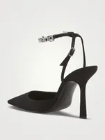 Delphine Embellished Ankle-Strap Pumps