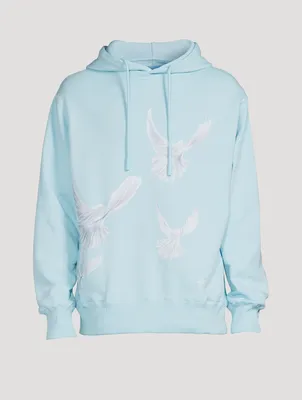 Singing Doves Cotton Hoodie