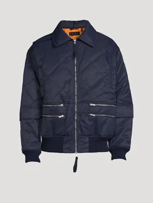 Quilted Aviator Jacket
