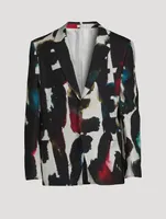 Watercolour Graffiti Printed Jacket