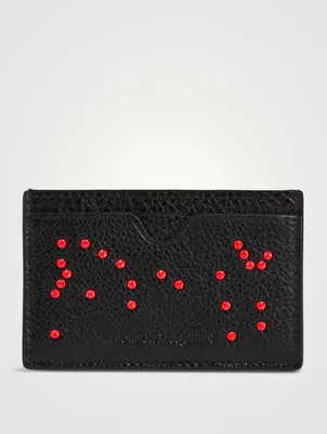 Leather Studded Card Case