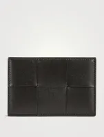 Intrecciato Leather Card Case