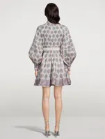 Vitali Linen Button-Up Mini Dress