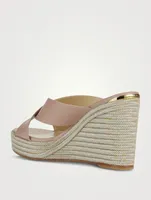 Dovina Leather Wedge Mules