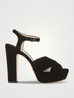 Heloise Velvet Platform Sandals