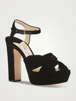 Heloise Velvet Platform Sandals