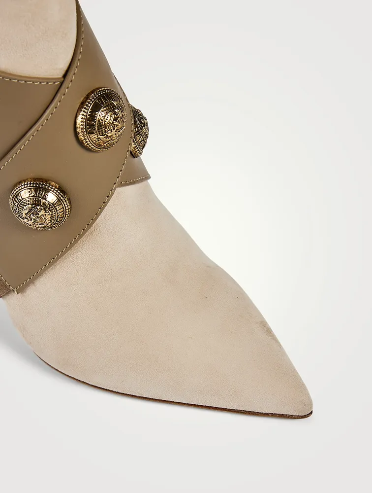 Alma Suede And Leather Ankle Boots