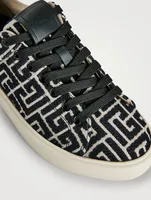 B-Court Monogram Jacquard Canvas Sneakers
