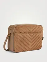 Lou YSL Monogram Suede Camera Bag