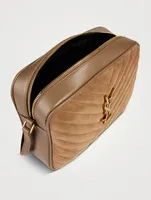 Lou YSL Monogram Suede Camera Bag