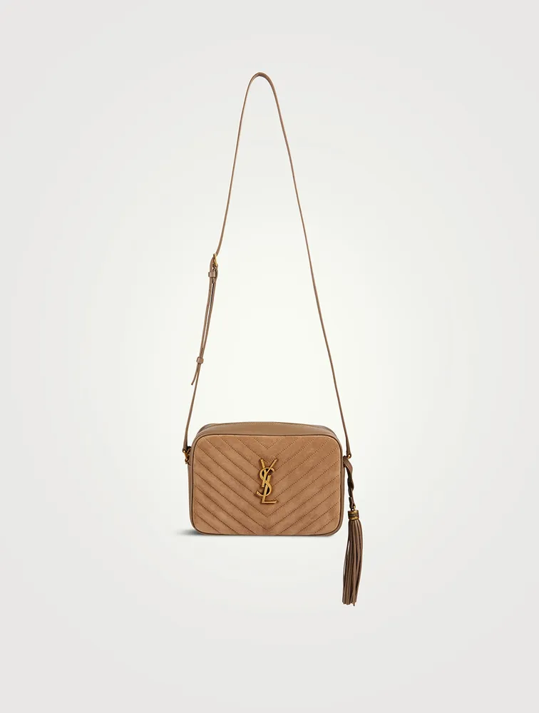 Lou YSL Monogram Suede Camera Bag
