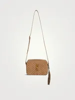 Lou YSL Monogram Suede Camera Bag