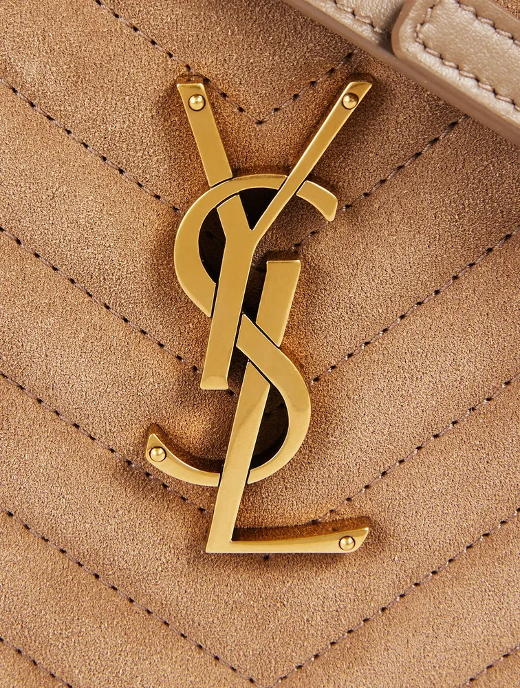 Lou YSL Monogram Suede Camera Bag