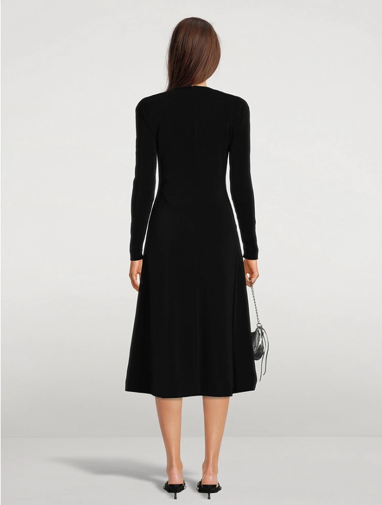 Long-Sleeve Midi Dress