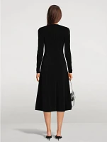 Long-Sleeve Midi Dress