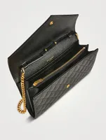 YSL Monogram Leather Envelope Chain Wallet