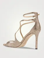 Azia 95 Embellished Suede Stiletto Sandals