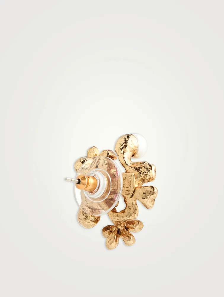 Oscar de La Renta Crystal Flower Pond Brooch