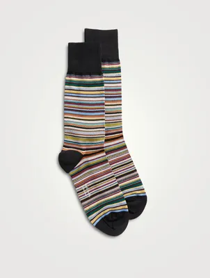 Signature Striped Socks