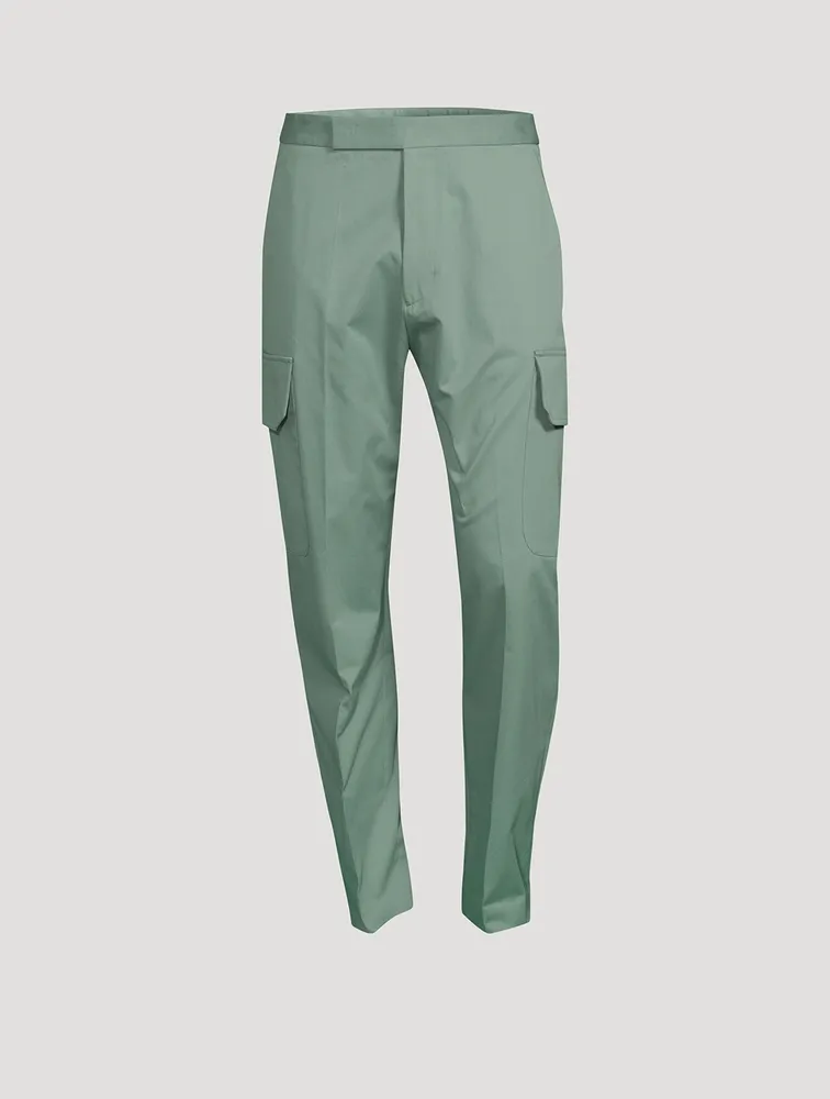 Straight-Leg Pants With Cargo Pocket