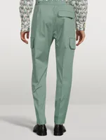 Straight-Leg Pants With Cargo Pocket