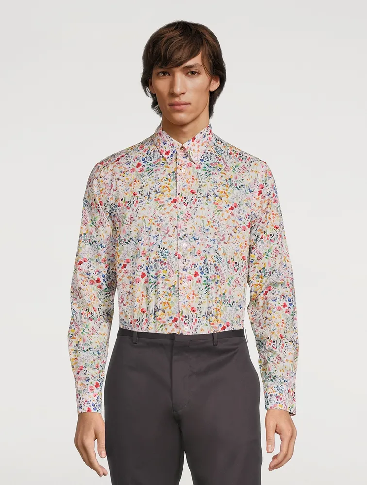 Cotton Shirt Liberty Floral Print